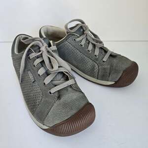 KEEN Reisen Perforated Suede Lace Up Shoes Women's 7.5 Green Casual Granola Girl